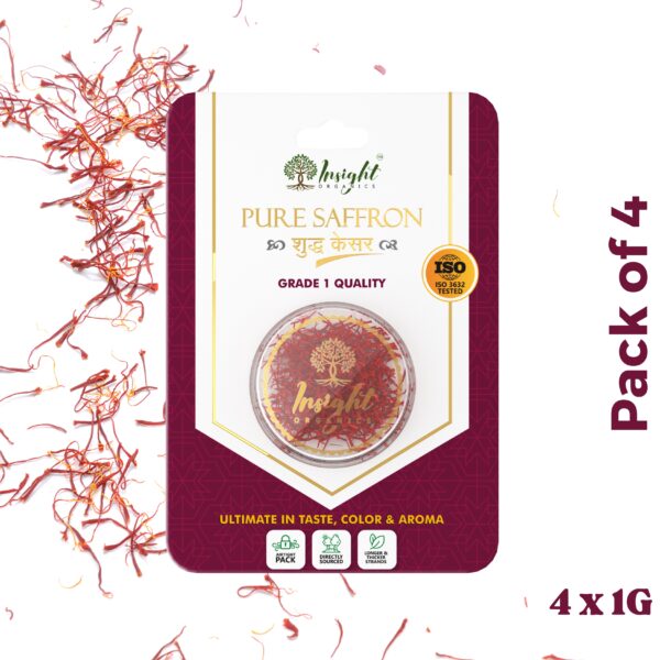 Insight Organics Saffron (Pack of 4)