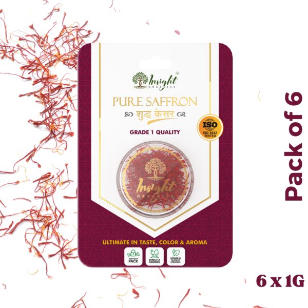 Insight Organics Saffron (Pack of 6)